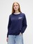 Kadın Lacivert Relaxed Gap Logo Sweatshirt 1
