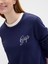 Kadın Lacivert Relaxed Gap Logo Sweatshirt 3