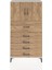Arges Dolap 2 Raflı 5 Çekmeceli 2 Kapaklı 88X30X163 Aytaşı-Çam 1