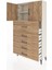 Arges Dolap 2 Raflı 5 Çekmeceli 2 Kapaklı 88X30X163 Aytaşı-Çam 4
