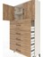 Arges Dolap 2 Raflı 5 Çekmeceli 2 Kapaklı 88X30X163 Aytaşı-Çam 5