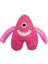Bobble Monster Pembe Canavar Sesli Peluş Köpek Oyuncağı - Oynaması Keyifli Dayanıklı ve Güçlü Gıcırtılı! 1