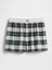 Kadın Koyu Yeşil Gap Logo Flannel Boxer Şort 2