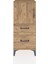 Arges Komodin 2 Raflı 2 Çekmeceli Tek Kapaklı 44X30X106 Çam-Çam 1
