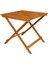 Sydney Masif Ahşap Katlanır Bahçe Masası, 75X75X73 Cm, Teak 1