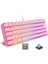 Trol Switch Mini Rgb Oyun Klavyesi Gaming 62 Tuşlu 18 Rgb LED USB Tip-C Kablosu Pembe Uyumlu 3