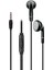 K105 130 cm Klasik Çivi Efsane Düz Model Dahili Mikrofonlu Kablolu Hifi Hd Ses Kablolu Kulaklık (Siyah) 1