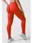 Luna Büzgülü Seamless Toparlayıcı Dikişsiz Push-Up Spor Tayt - Kırmızı 1