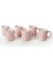 Açık Pembe/krem Kupa 9 cm 6 Adet 550/030 2