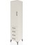 Hyperion Dolap 3 Raflı 4 Çekmeceli Tek Kapaklı 44X44X195 Aytaşı-Aytaşı 3