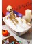 Halloween Bayramı Duş Alan Küvetli Iskelet 3