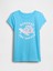 Kız Çocuk Açık Mavi Grafik Baskılı T-Shirt 1