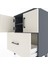Arges Komodin 2 Raflı Tek Çekmeceli 2 Kapaklı 60X30X80 Antrasit-Aytaşı 5
