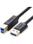 Usb-A 3.0 & Usb-B 3.0 Yazıcı Kablosu, 1 Metre, Siyah 1