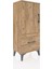 Arges Komodin 2 Raflı Tek Çekmeceli Tek Kapaklı 44X30X106 Çam-Çam 2