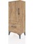 Arges Komodin 2 Raflı Tek Çekmeceli Tek Kapaklı 44X30X106 Çam-Çam 3