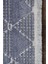 Galvez Modern Mavi Yıkanabilir Polyester,pamuk Makine Halısı 3