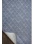 Galvez Modern Mavi Yıkanabilir Polyester,pamuk Makine Halısı 4