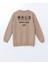 Yeni Sezon Bisiklet Yaka Baskılı Erkek Çocuk Sweatshirt 2