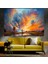 Gökyüzü ve Doğa Manzaralı Sanatsal Dekoratif Duvar Tablosu (70X100 Cm) 1
