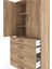 Hyperion Dolap 3 Raflı 4 Çekmeceli 2 Kapaklı 88X44X195 Çam-Çam 5