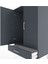 Hyperion Dolap Tek Raflı Tek Çekmeceli Tek Askılı 88X44X134 Antrasit-Antrasit 5