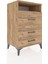 Hyperion Komodin Tek Raflı 3 Çekmeceli 60X44X96 Çam-Çam 2