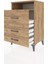 Hyperion Komodin Tek Raflı 3 Çekmeceli 60X44X96 Çam-Çam 4