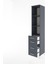 Hyperion Dolap 3 Raflı 4 Çekmeceli 44X44X221 Antrasit-Antrasit 4