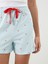 Yeni Sezon Beli Lastikli Baskılı Kadın Şort Pijama Altı 4