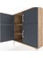 Hyperion Şifonyer 2 Raflı 4 Kapaklı 88X44X96 Çam-Antrasit 5