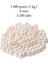 1.000 Gram (1 Kg.) 8mm Krem Renk Plastik Inci Boncuk Çanta ve Takı Yapım Boncuğu (~3.200 Adet) 1