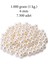 1.000 Gram (1 Kg.) 6mm Krem Renk Plastik Inci Boncuk Çanta ve Takı Yapım Boncuğu (~7.500 Adet) 1