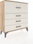 Arges Şifonyer 4 Çekmeceli 88X30X96 Çam-Aytaşı 2