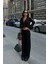 Nancy Kruveze Yaka Crop Takım -Siyah 1
