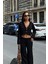 Nancy Kruveze Yaka Crop Takım -Siyah 5