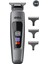 Şarjlı Profesyonel Saç Sakal Tıraş Makinesi, Gri, Hafif ve Kullanışlı 1