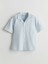 Yeni Sezon Kısa Kollu Dokulu Erkek Çocuk Gömlek 1