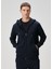 Lacivert Kapüşonlu Sweatshirt 3