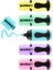 7 Mini Fosforlu Pastel Renkler 5&apos;li Blister 1