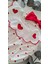 Kız Bebek Yakası Kalp Nakış Detaylı Kalp Desenli Romper / Çıtçıtlı Body ve Bandana 2
