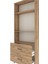 Arges Dolap 3 Raflı 2 Çekmeceli 88X30X221 Çam-Çam 5