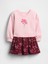 Kız Bebek Açık Pembe Vintage Soft Sweatshirt Elbise 4