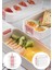 1260 ml 3 Katlı 6 Bölmeli Bpa&apos;sız Pp Plastik Sefer Taşıma ve Beslenme Çantası, Kilitli Bento Lunch Box, Mikrodalgaya Uygun, Çatal ve Kaşık Dahil (Krem) 2