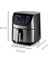 Airfryer Inox 4628/00-7 Litre Kapasiteli Geniş Sepet, Metal, 12 Program, Kurutma, Max Crispy Özelliği, Buz Çözme, Isıtma, LED Ekran,%80 Daha Az Yağlı Pişirme 3