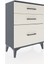 Arges Komodin 3 Çekmeceli 60X30X80 Antrasit-Aytaşı 2