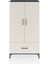 Arges Dolap 2 Raflı Tek Çekmeceli Tek Askılı 88X30X163 Antrasit-Aytaşı 1