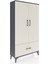 Arges Dolap 2 Raflı Tek Çekmeceli Tek Askılı 88X30X163 Antrasit-Aytaşı 2