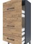 Arges Komodin 3 Çekmeceli 44X30X96 Antrasit-Çam 5