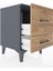 Hyperion Komodin 2 Çekmeceli 44X44X64 Antrasit-Çam 4